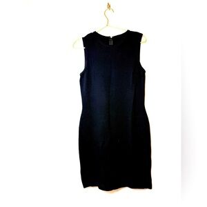 St. John Knit Sleeveless Black Dress 2 vintage